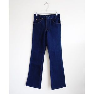 Vintage 70s Plain Pockets Bootcut Jeans 29 x 33